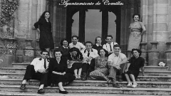 Posado de gente joven (hacia 1950)